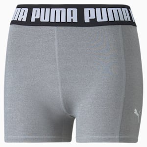 TRAIN PUMA STRONG Women's 3" Tight Training Shorts, Griffin Heather, extralarge-GBR